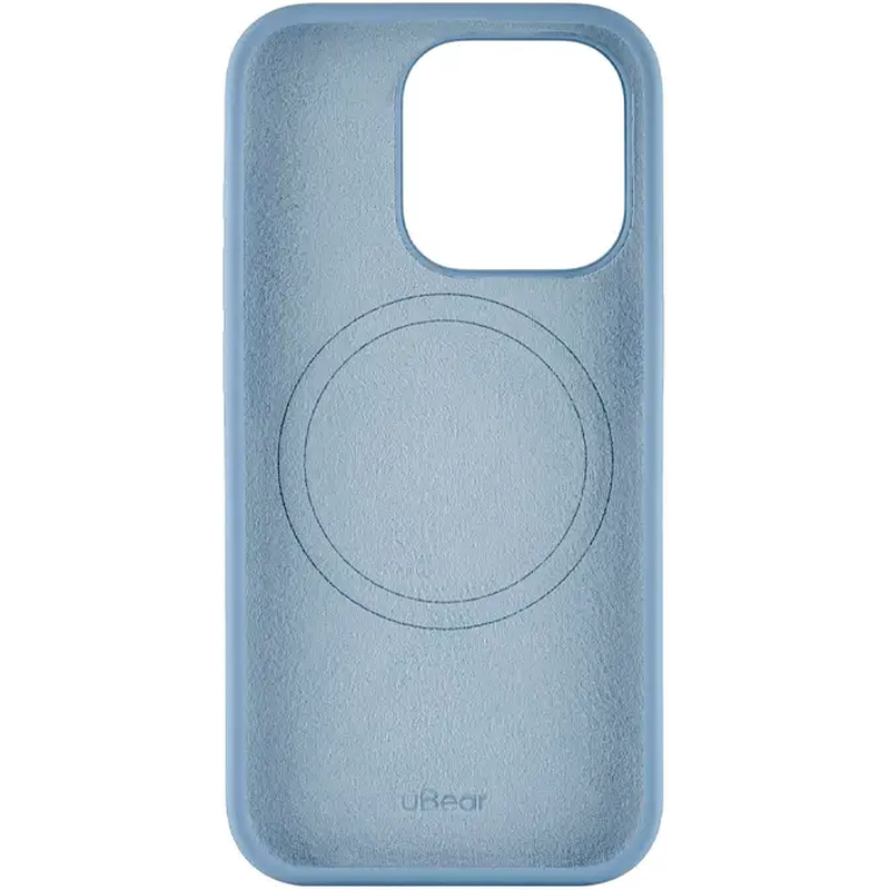 CS268SB61PTH-I23M Чехол защитный uBear Touch Mag Case, iPhone 15 Pro, MagSafe, силикон, голубой